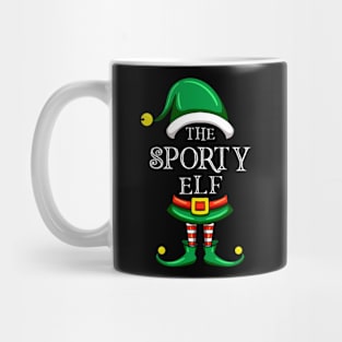 The Sporty Elf Matching Family Christmas Pajama Mug